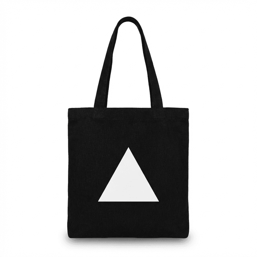 Black Canvas Tote Bag