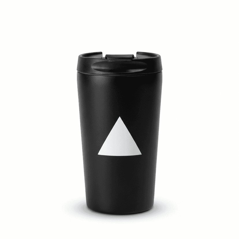 Black Travel Mug (Flip Lid)